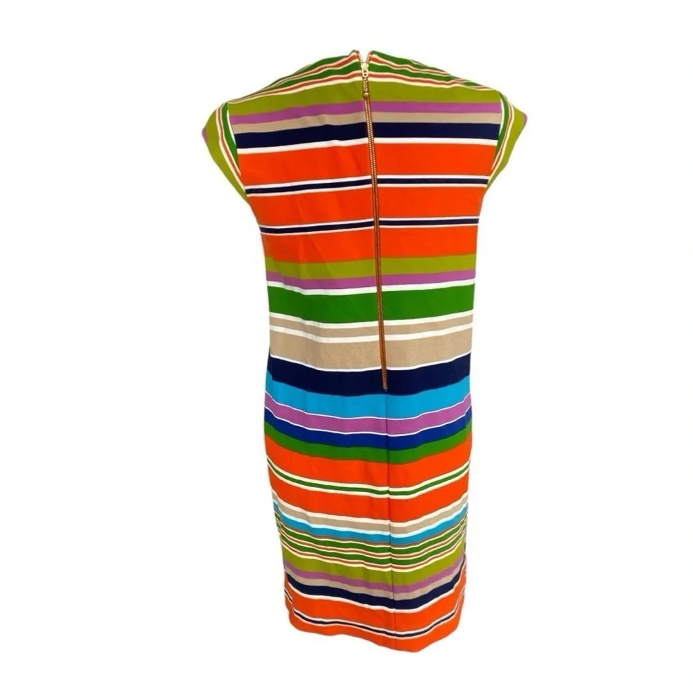 Kate Spade Womens Striped Fitted Sheath Dress